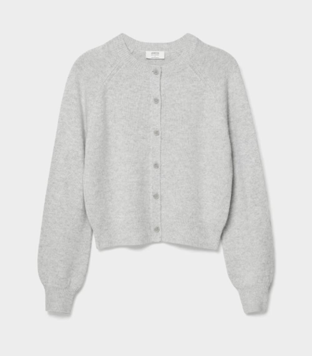 Aritzia Wilfred EUC Essential Wool Cashmere London Crewneck Cardigan Sweater XS